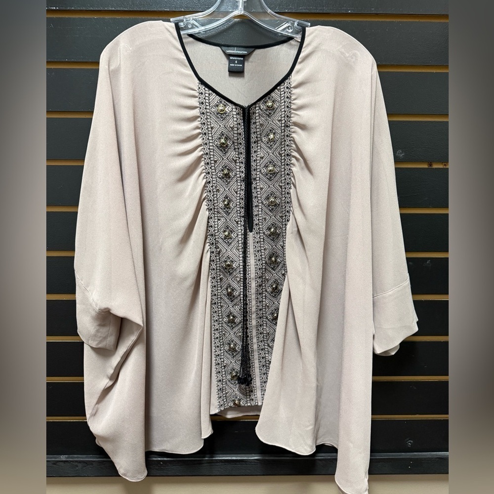 Moda International Embellished Blouse Top S